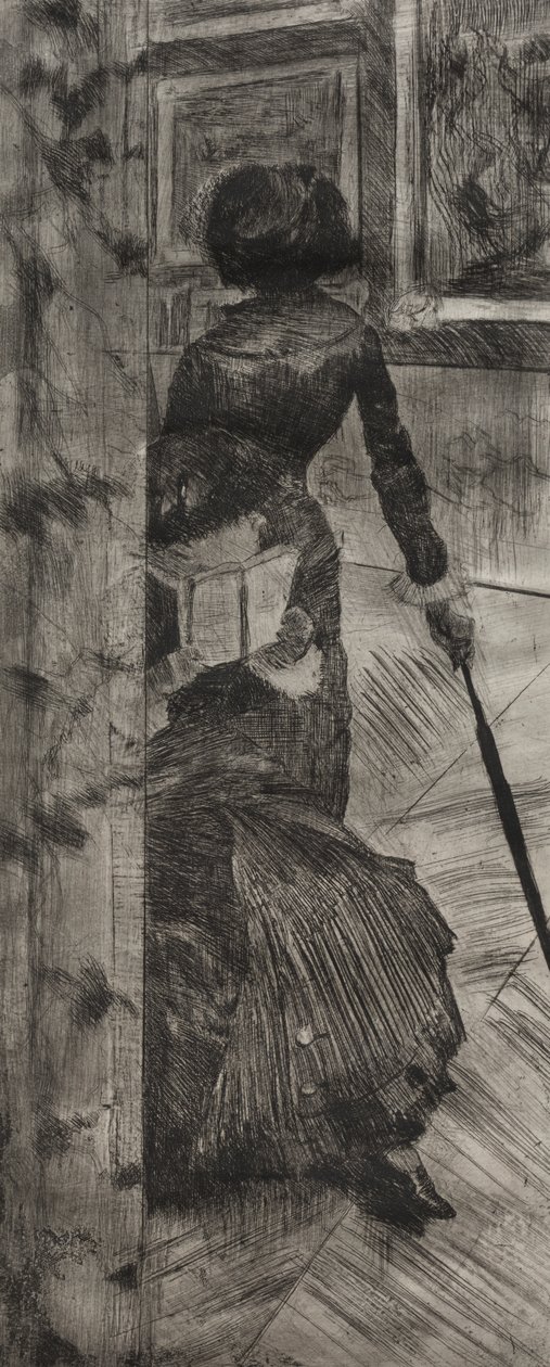 Mary Cassatt vid Louvren: The Paintings Gallery av Edgar Degas