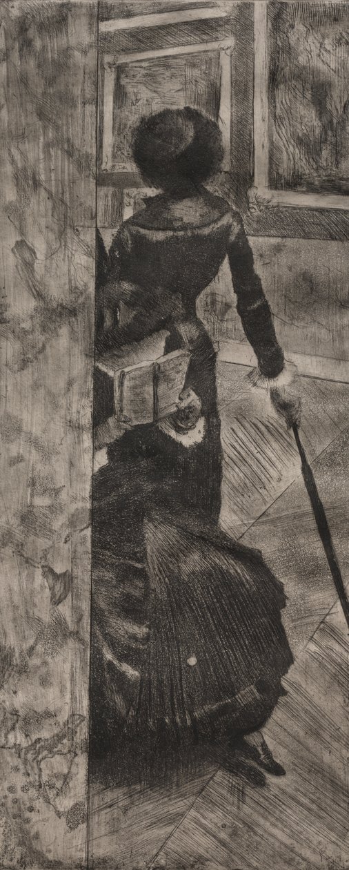 Mary Cassatt vid Louvren: The Paintings Gallery av Edgar Degas