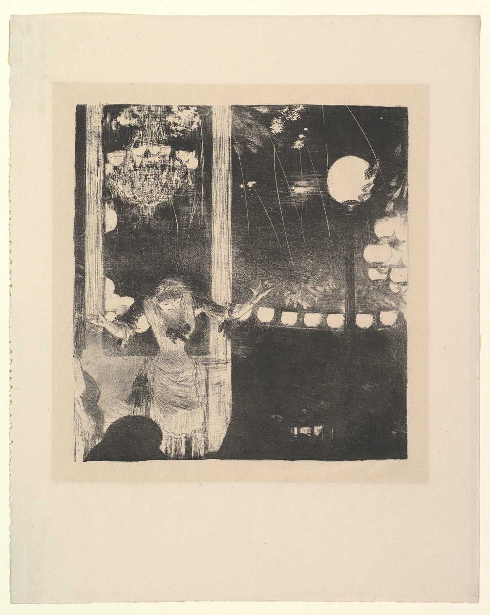 Miss Bécat på Café des Ambassadeurs, Paris, 1877-78. av Edgar Degas