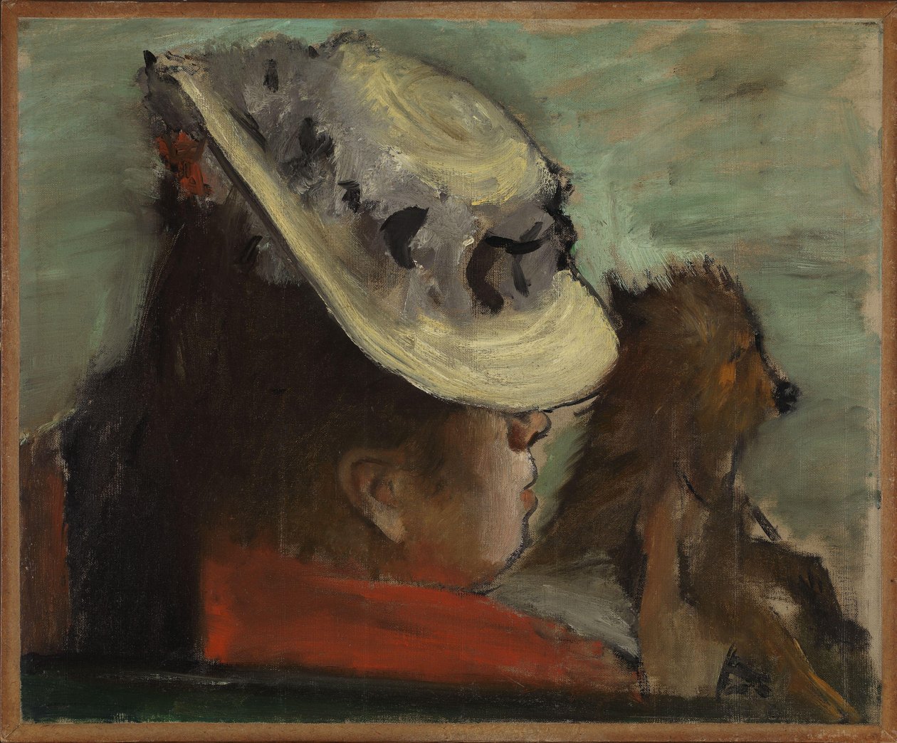 Norskt bokmål:  Dame med hund Lady with a Dog av Edgar Degas