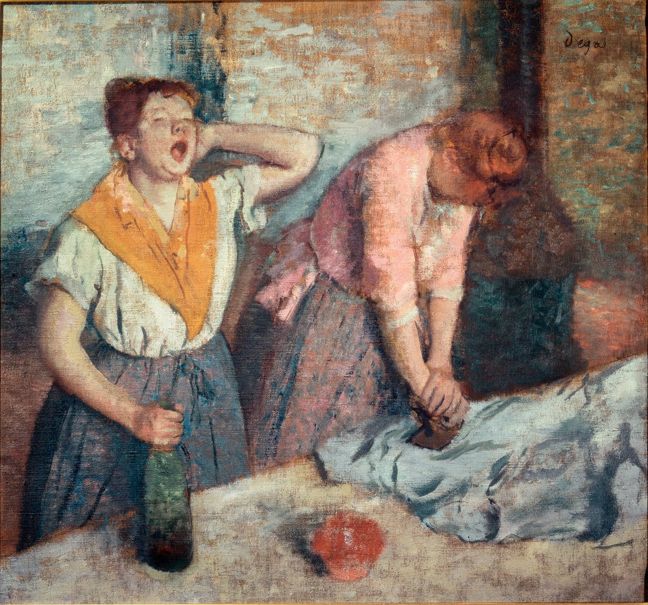 Måla strykjärn av Edgar Degas