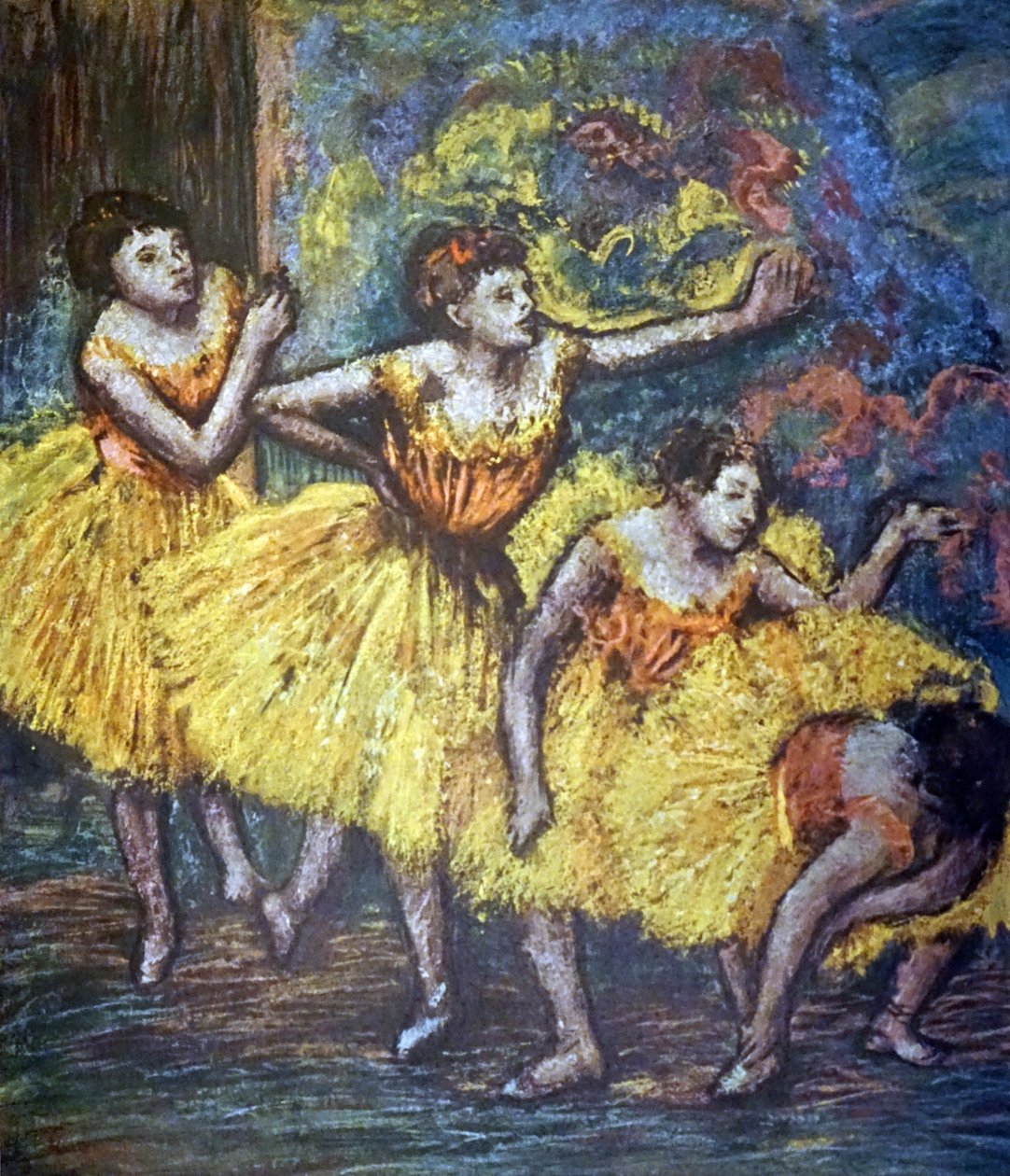 Målning med titeln Four Dancers av Edgar Degas av Edgar Degas