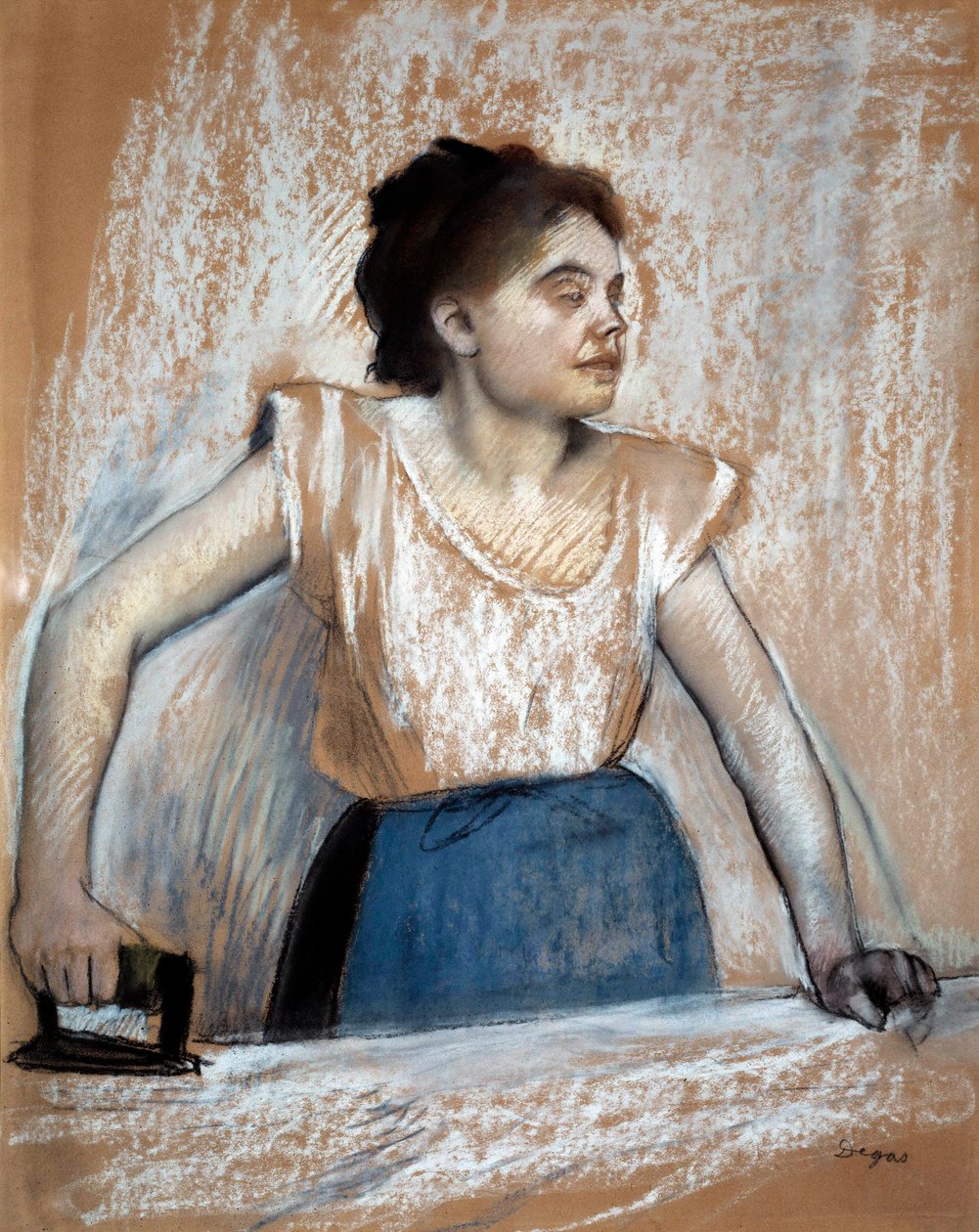 Pastellmålning av Edgar Degas (1834-1917). 1869 Sön. 0,74 x 0,61 m Paris, musee d
