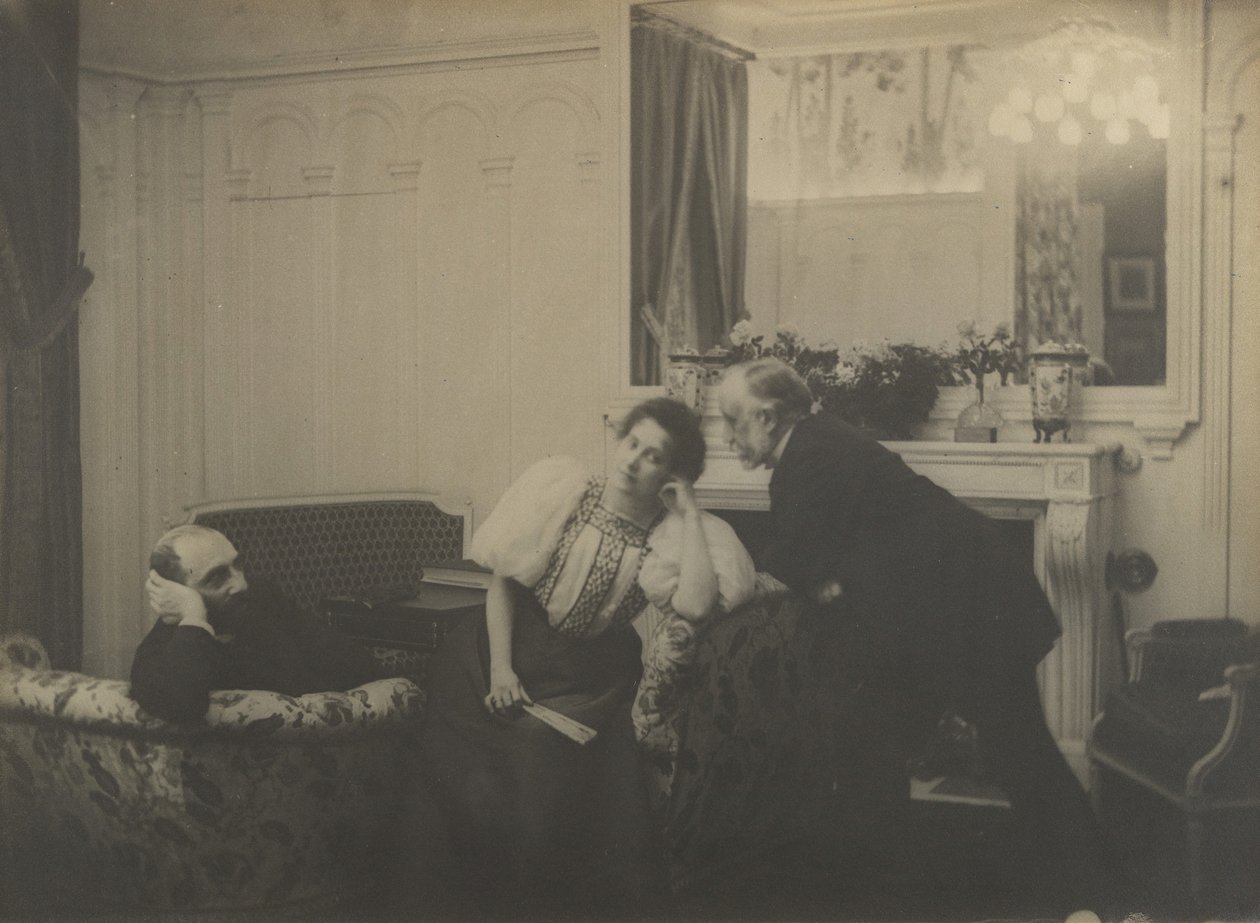 Paul Poujaud, Mme. Arthur Fontaine och Degas, 1895. av Edgar Degas