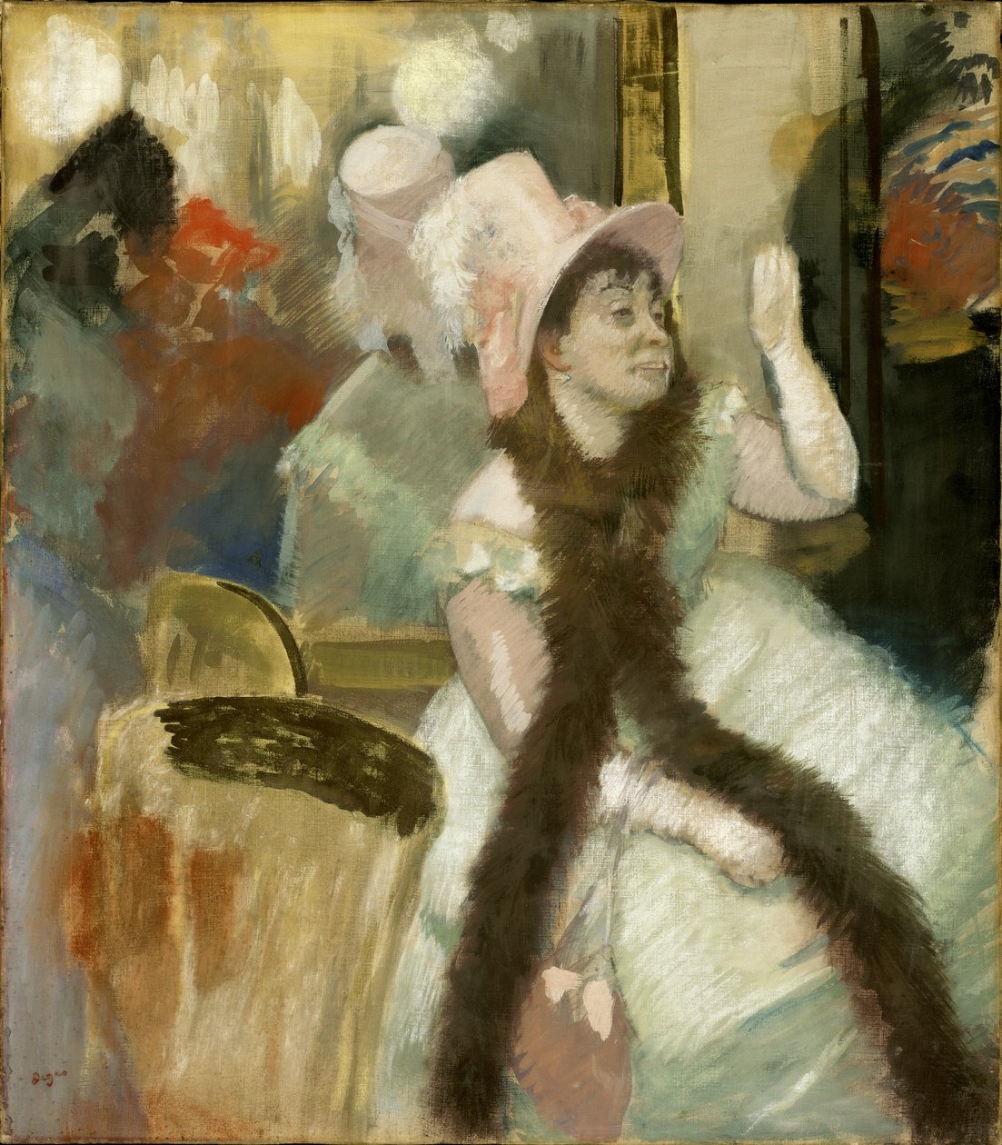 Porträtt efter en kostymboll av Edgar Degas