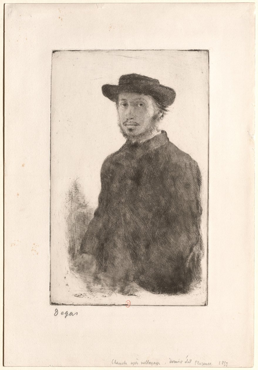 [Porträtt av Degas] av Edgar Degas