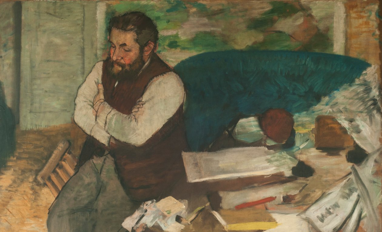 Porträtt av Diego Martelli av Edgar Degas