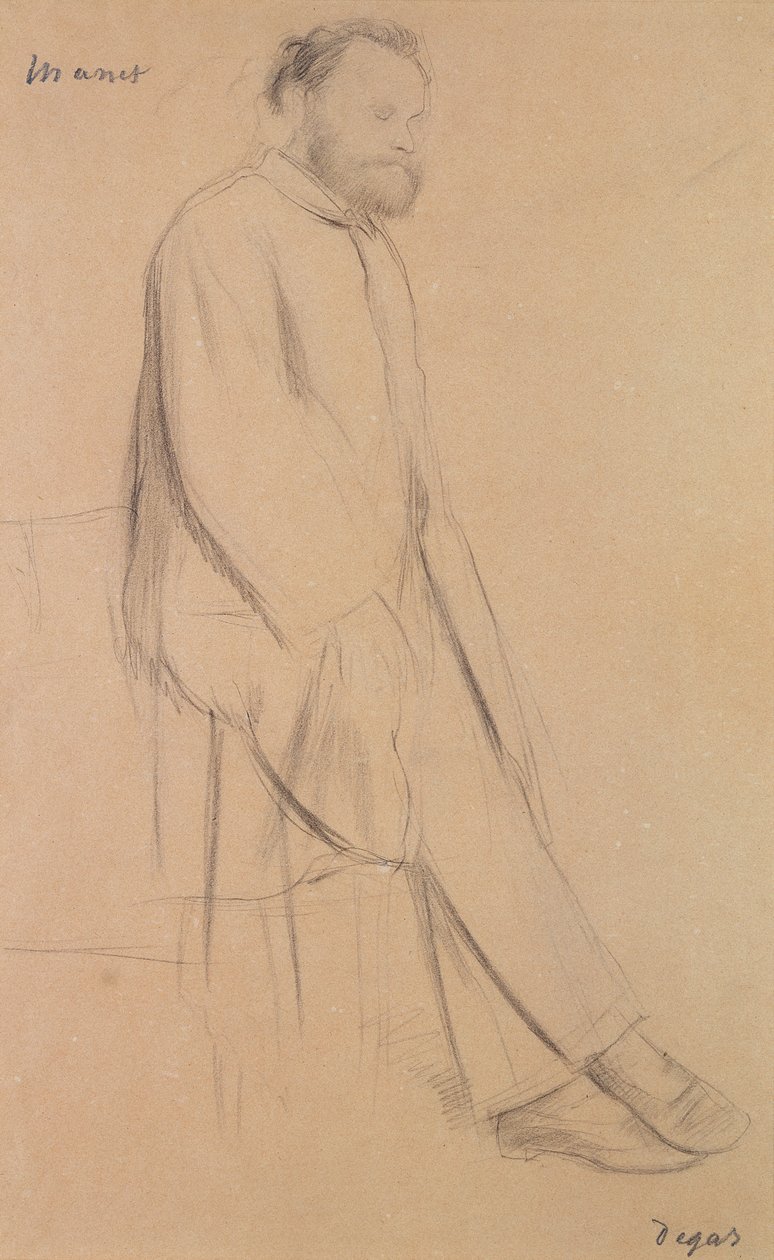 Porträtt av Edouard Manet (1832-83) av Edgar Degas