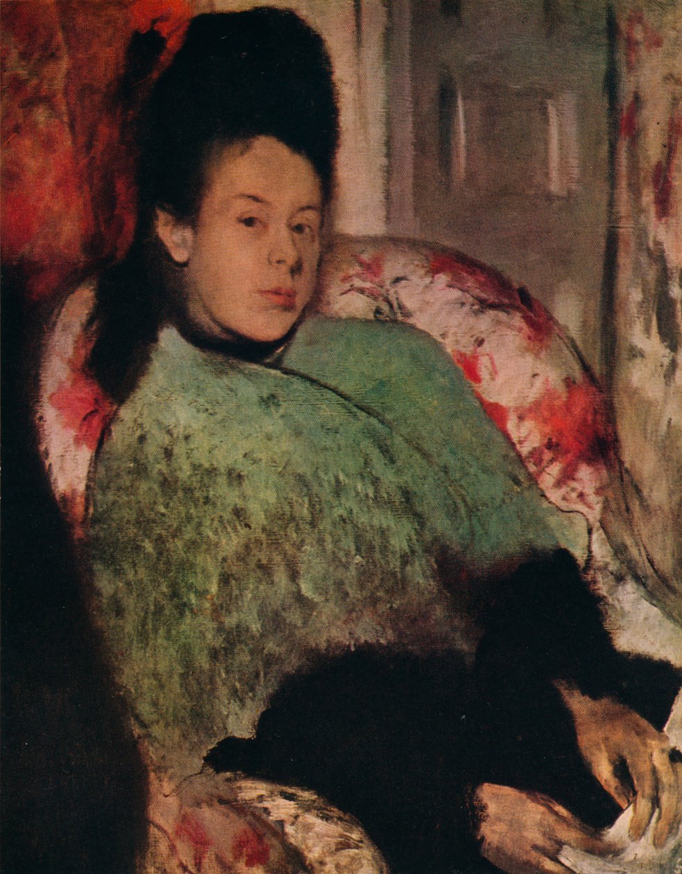 Porträtt av Elena Carafa, c1875 av Edgar Degas