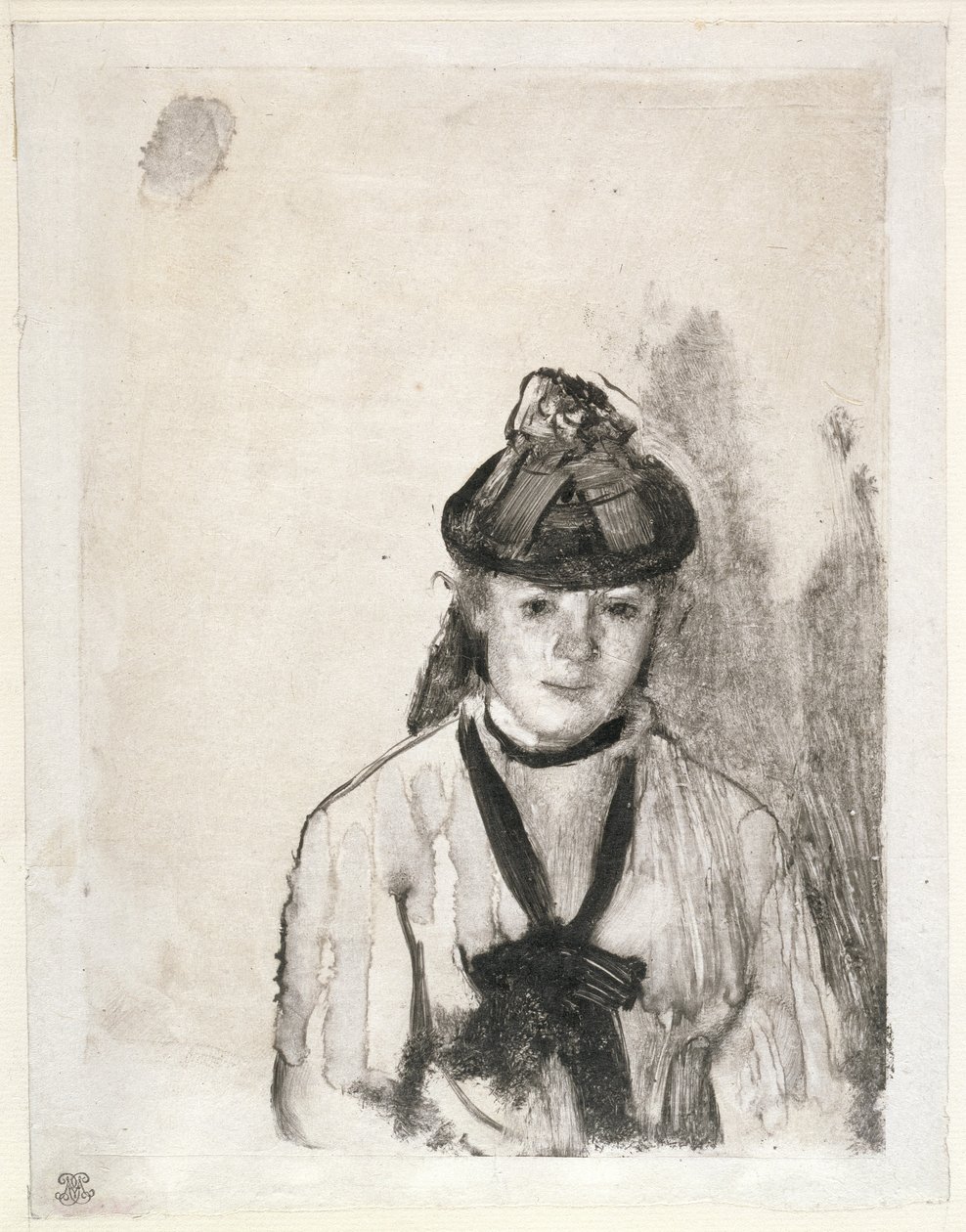Porträtt av Ellen Andrée, ca 1876 av Edgar Degas