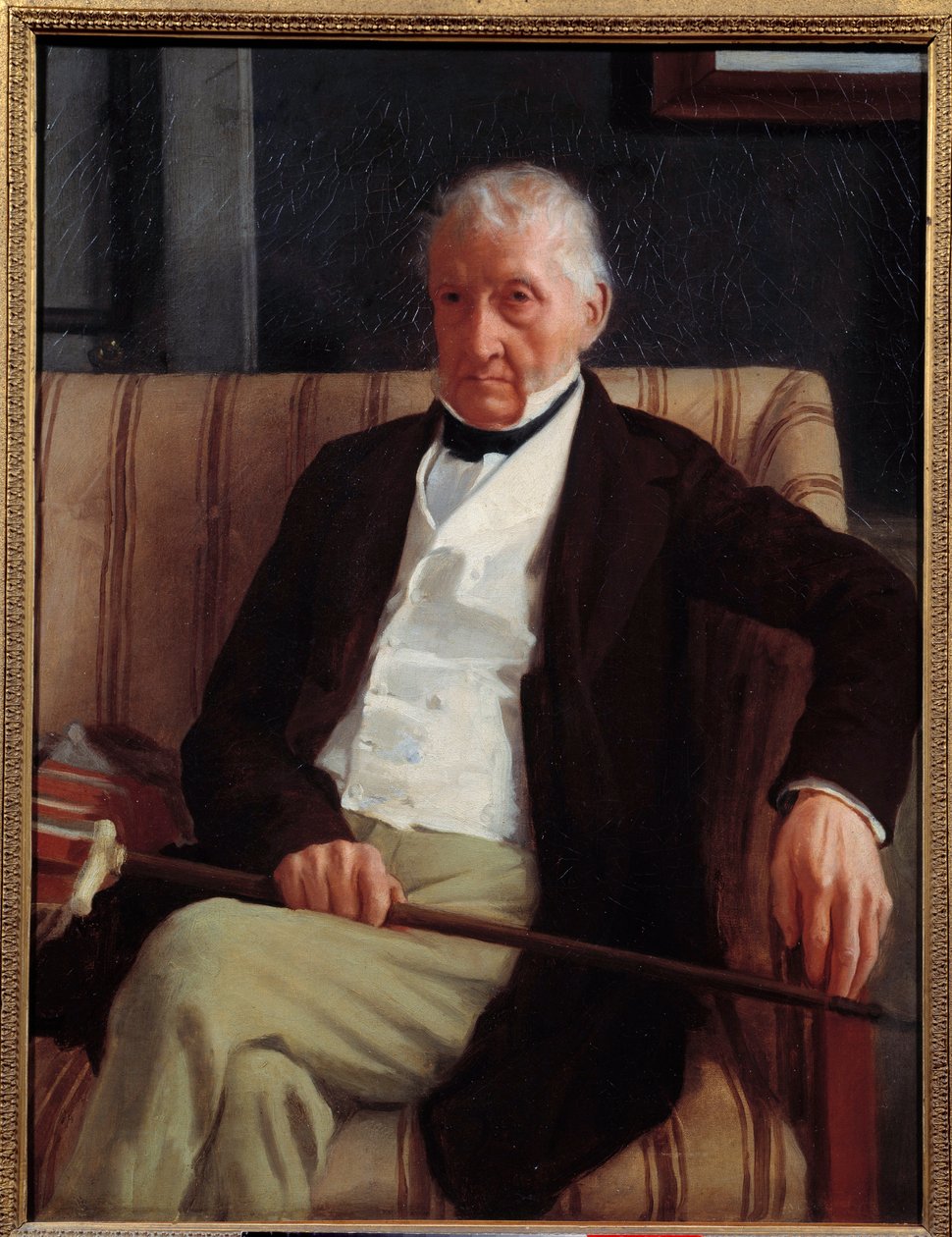 Porträtt av Hilaire Degas (1770 - 1858) farfar till konstnären. Målning av Edgar Degas (1834-1917) av Edgar Degas