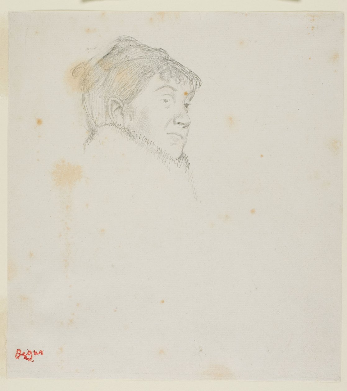 Porträtt av Madame Dietz-Monnin (tidigare Huvud av en kvinna) av Edgar Degas