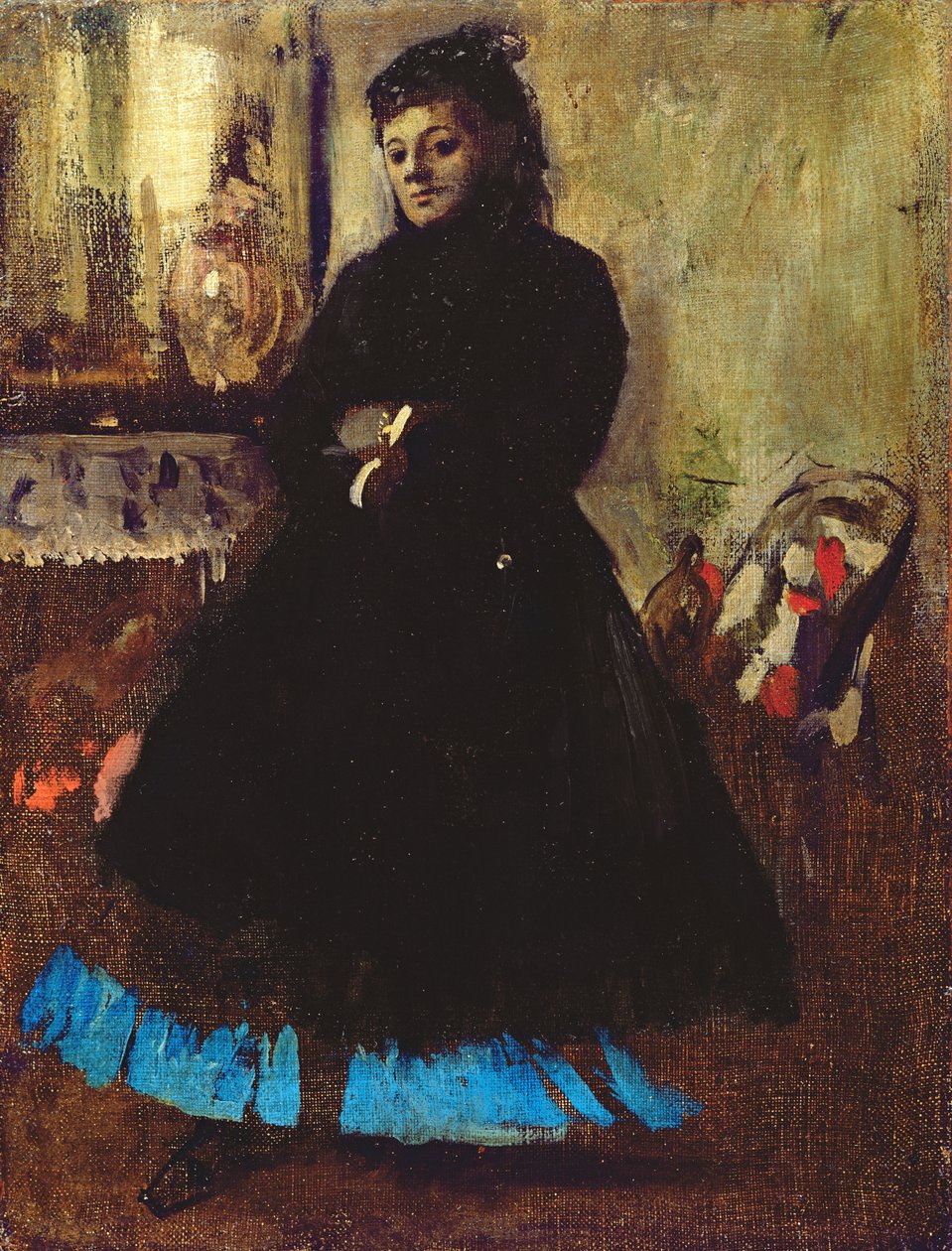 Porträtt av Madame Ducros, 1858 av Edgar Degas