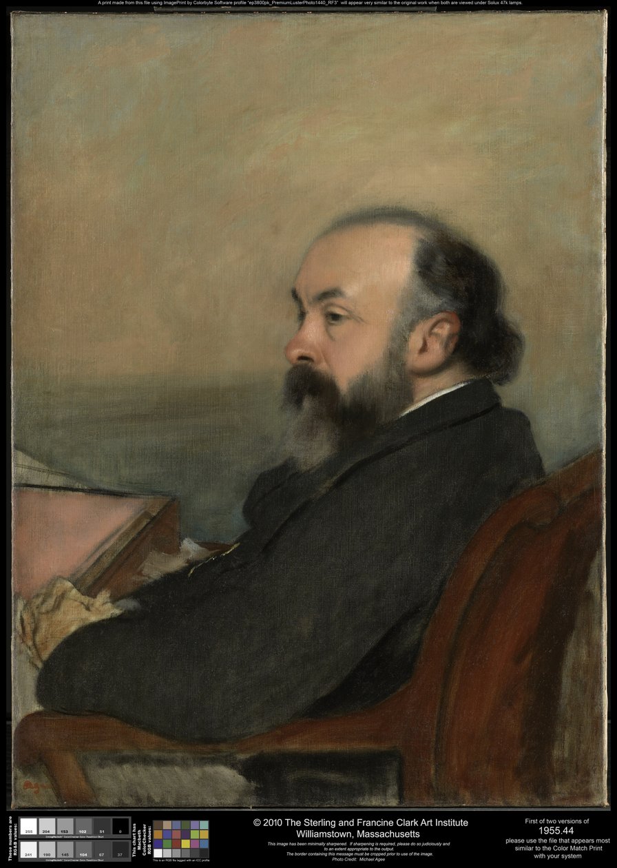 Porträtt av en man av Edgar Degas