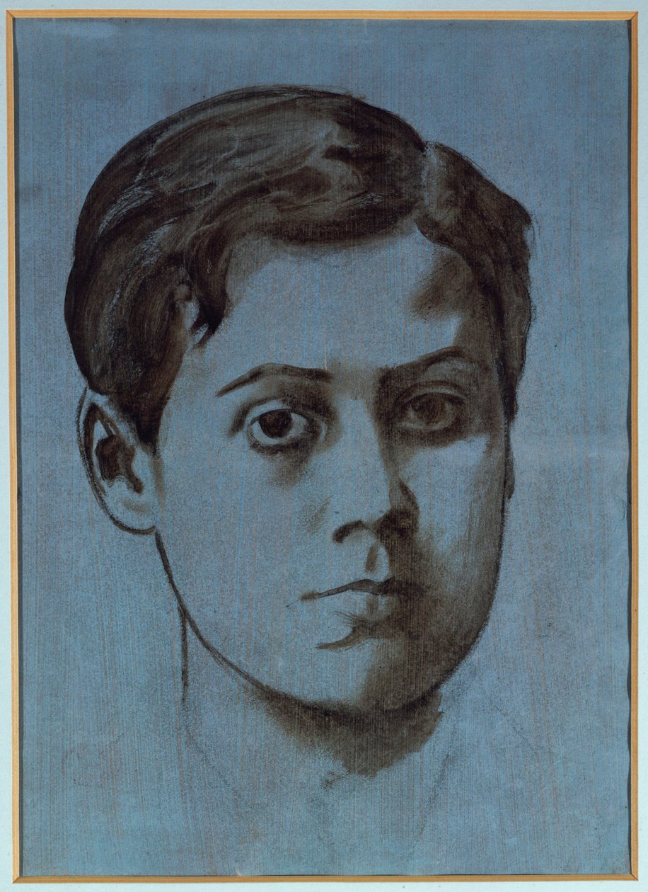 Porträtt av en ung man av Edgar Degas