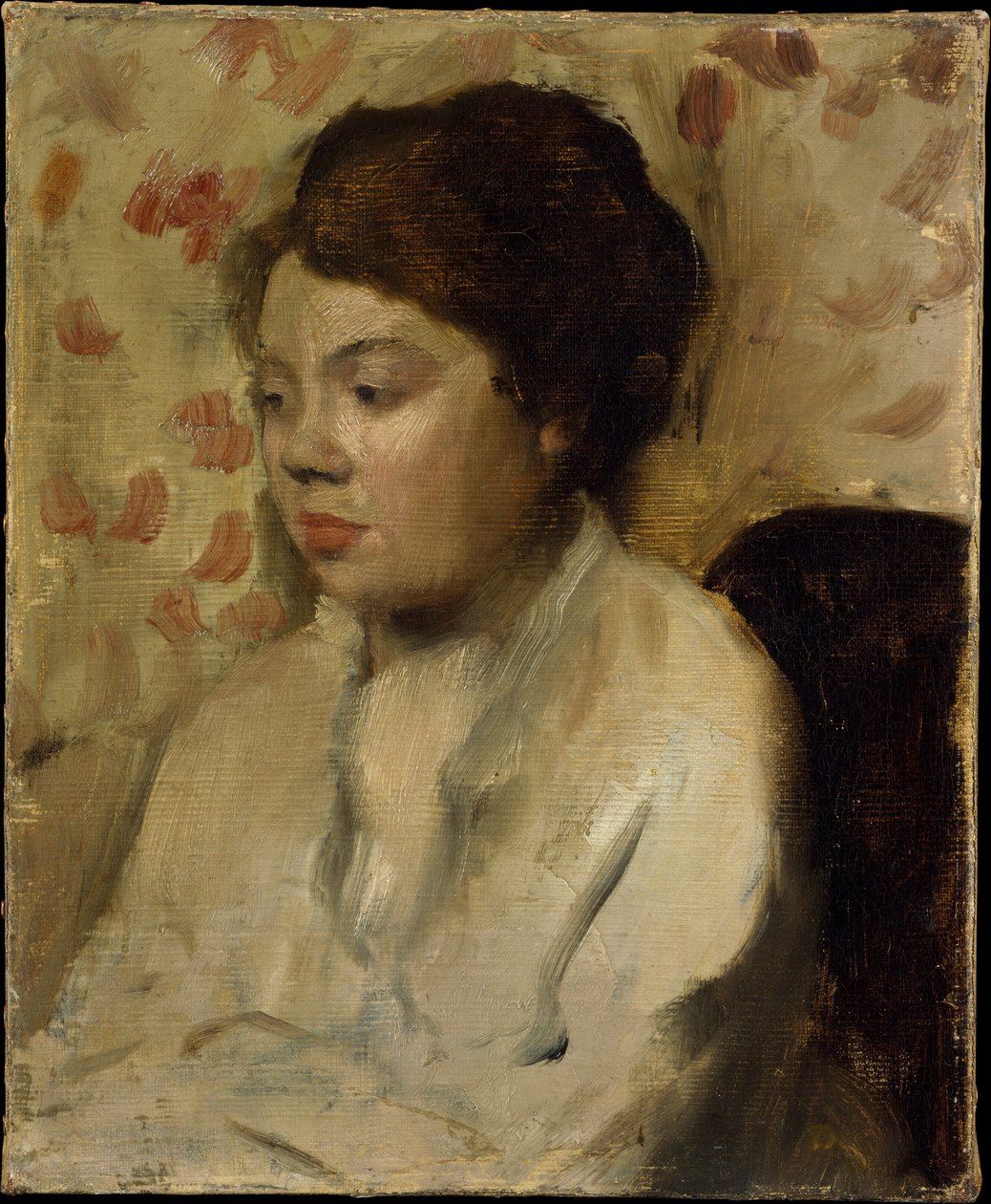 Porträtt av en ung kvinna av Edgar Degas