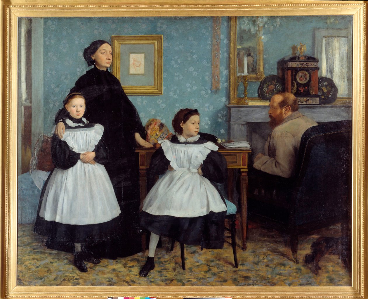 Porträtt av familjen Bellelli Målaren tillbringade några månader i Toscana med sina farbröder, Bellelli - målning av Edgar Degas (1834-1917) av Edgar Degas