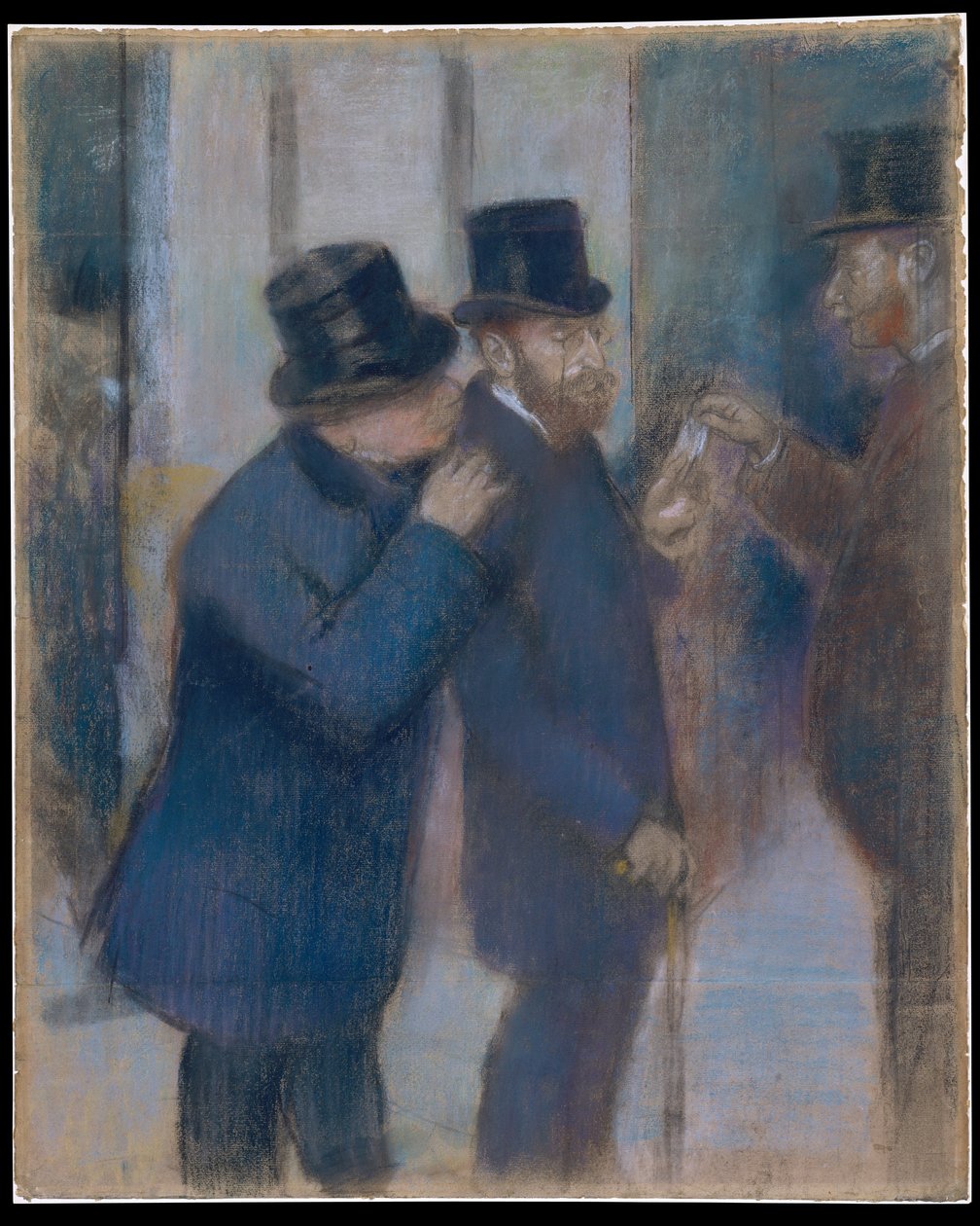 Porträtt på börsen av Edgar Degas