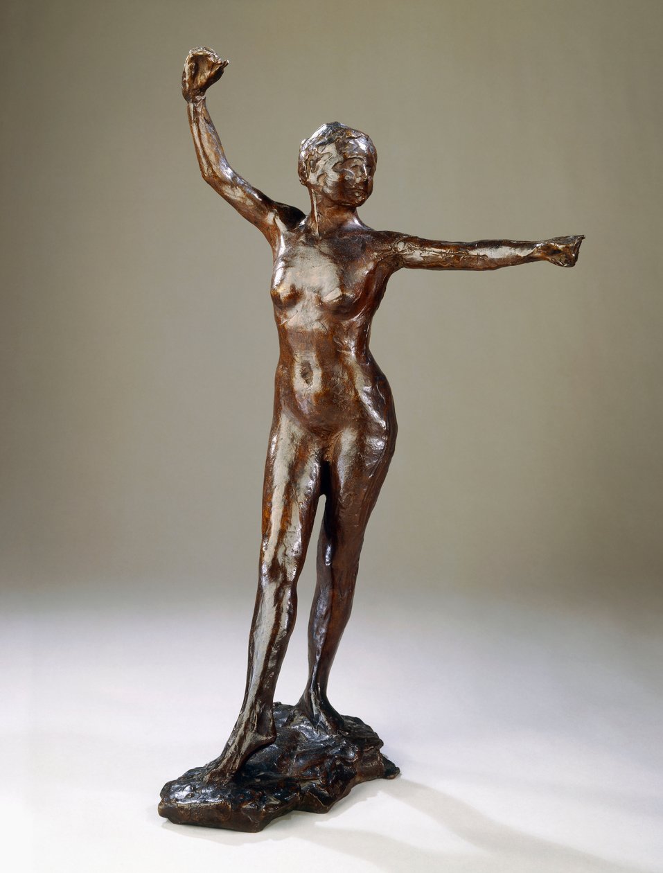 Förberedelser för dansen, höger fot framåt, av Edgar Degas
