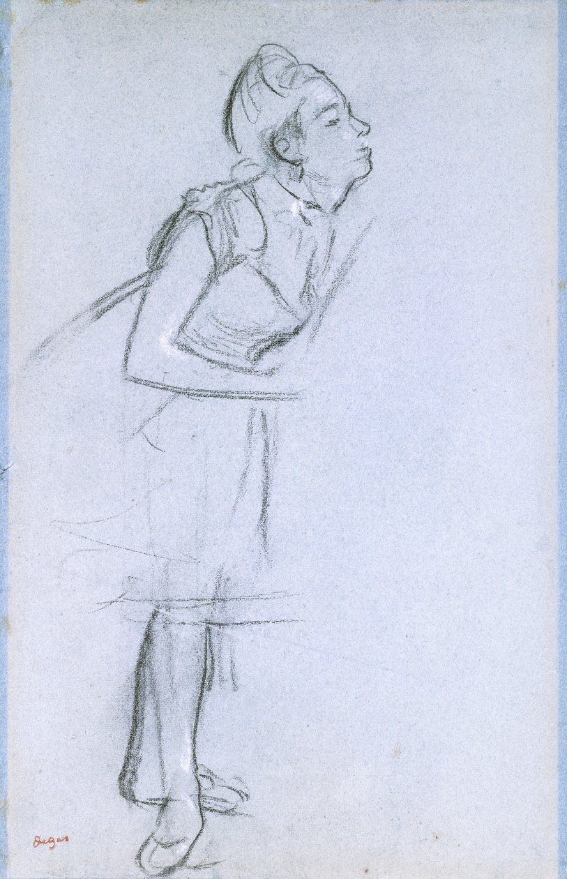 Profil av en dansare, av Edgar Degas