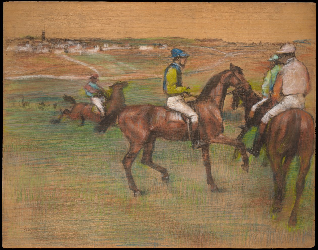 Tävlingshästar av Edgar Degas