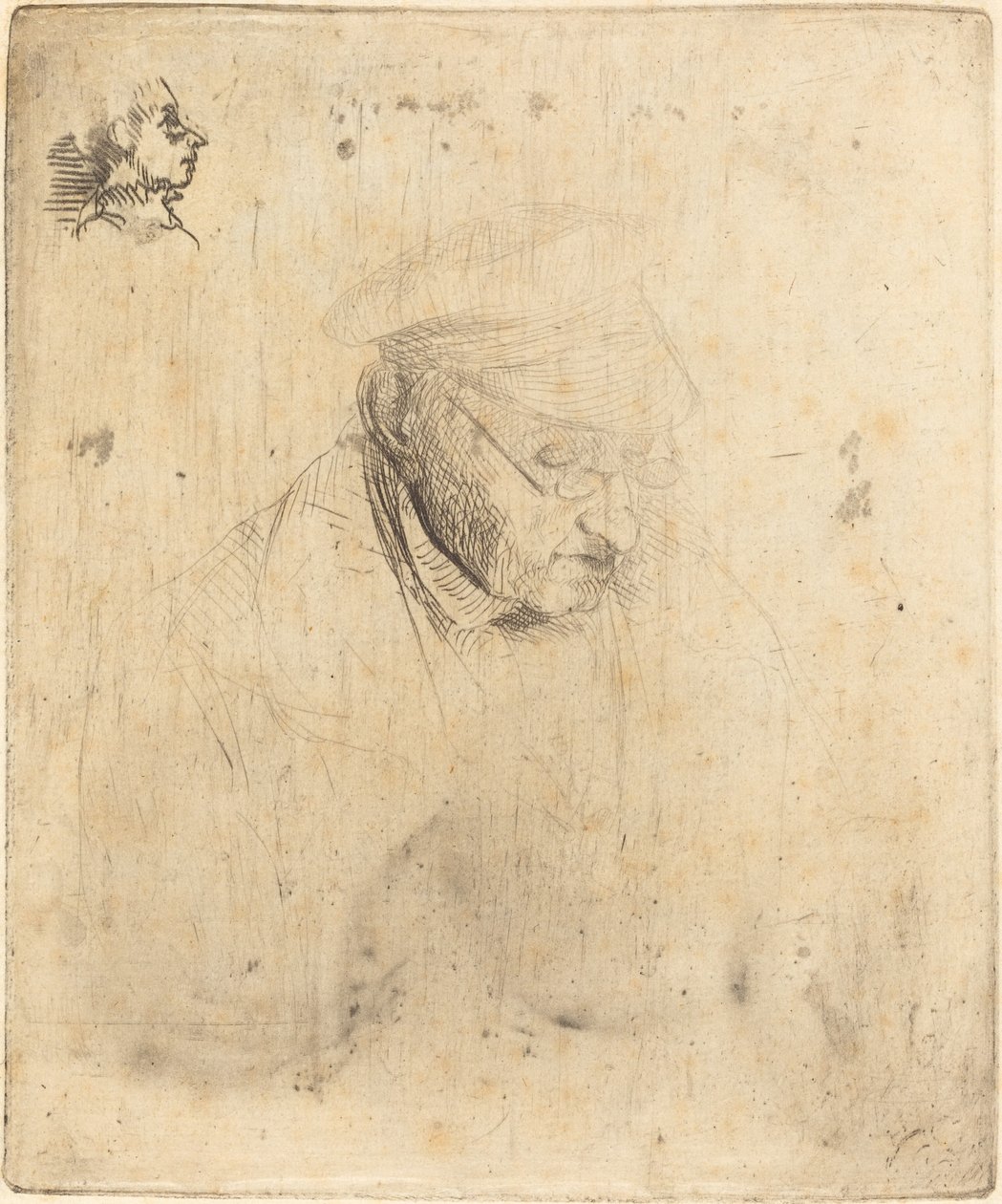 René-Hilaire de Gas, farfar till konstnären, 1856. av Edgar Degas