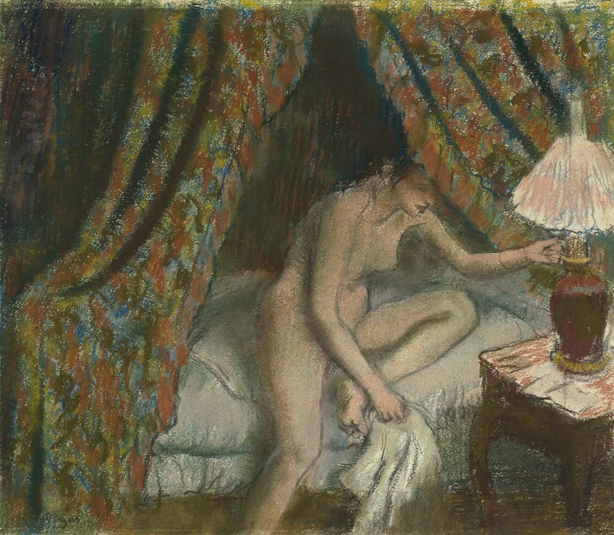 Avgår, c.1883 av Edgar Degas