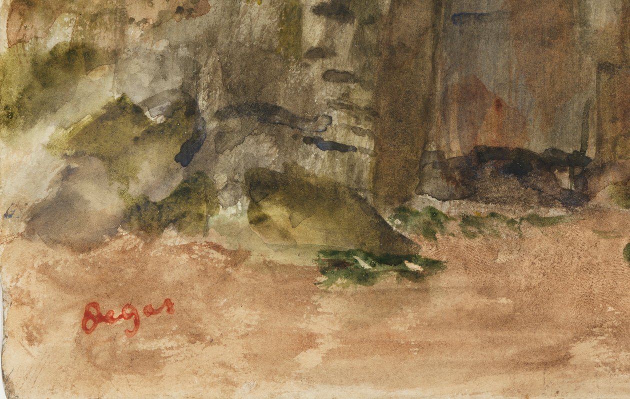 Stenar vid Bagnoles-De-L"Orne av Edgar Degas