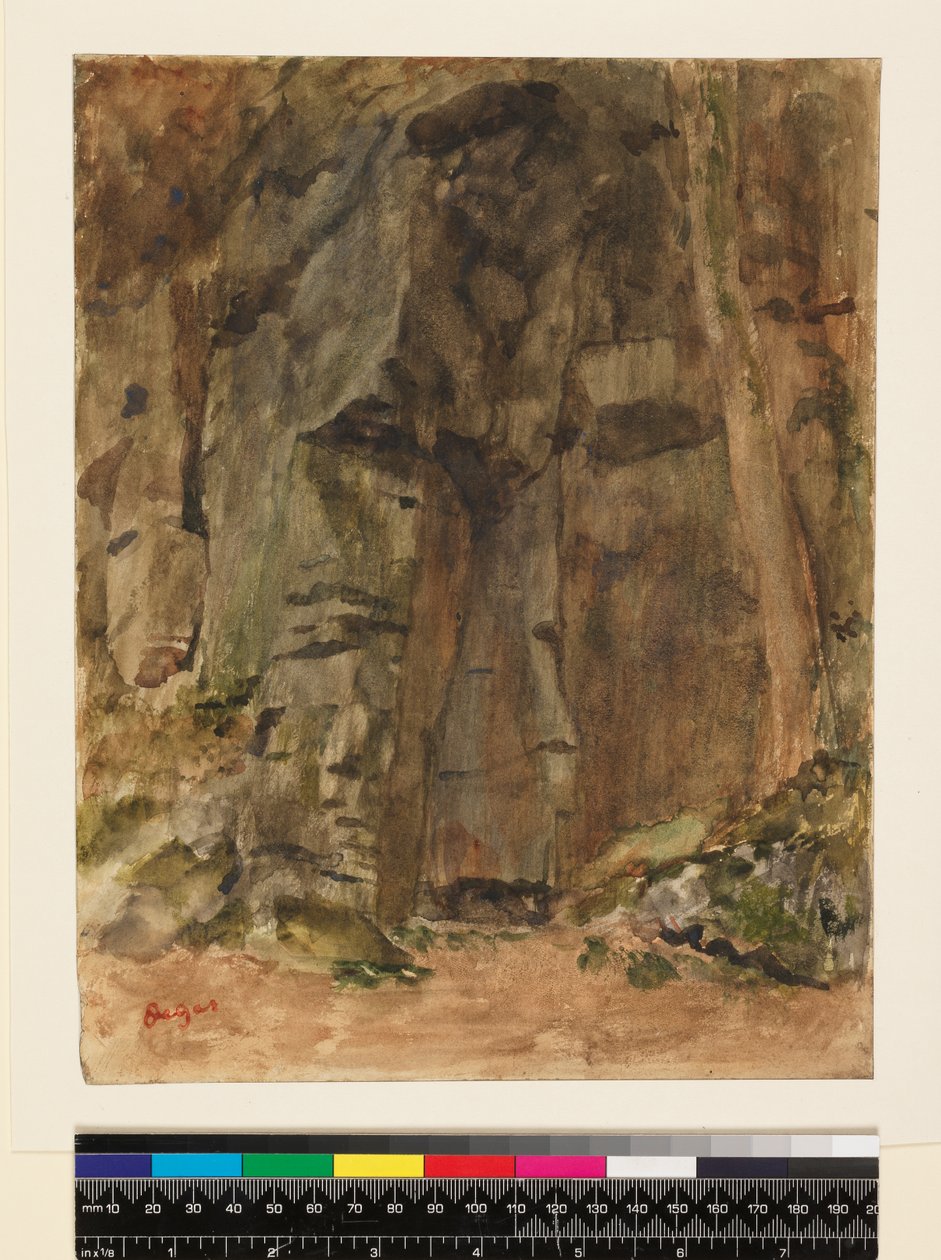 Stenar vid Bagnoles-De-L"Orne, före 1917 av Edgar Degas