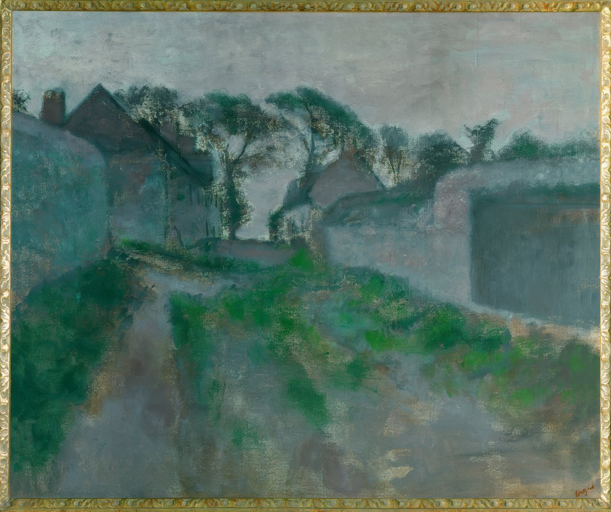 Bygatan Saint Valery Sur-Somme av Edgar Degas