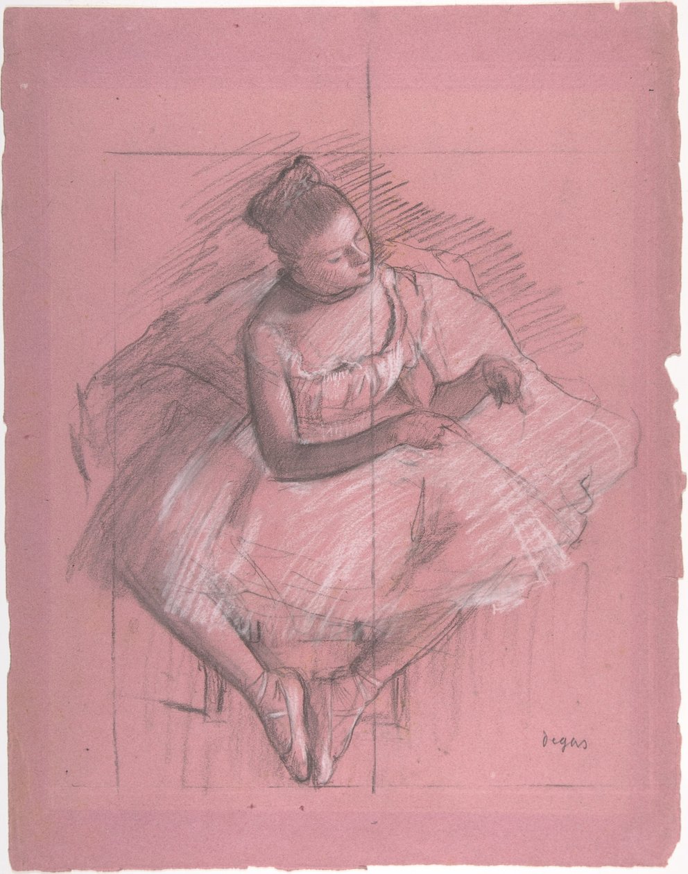 Sittande dansare av Edgar Degas