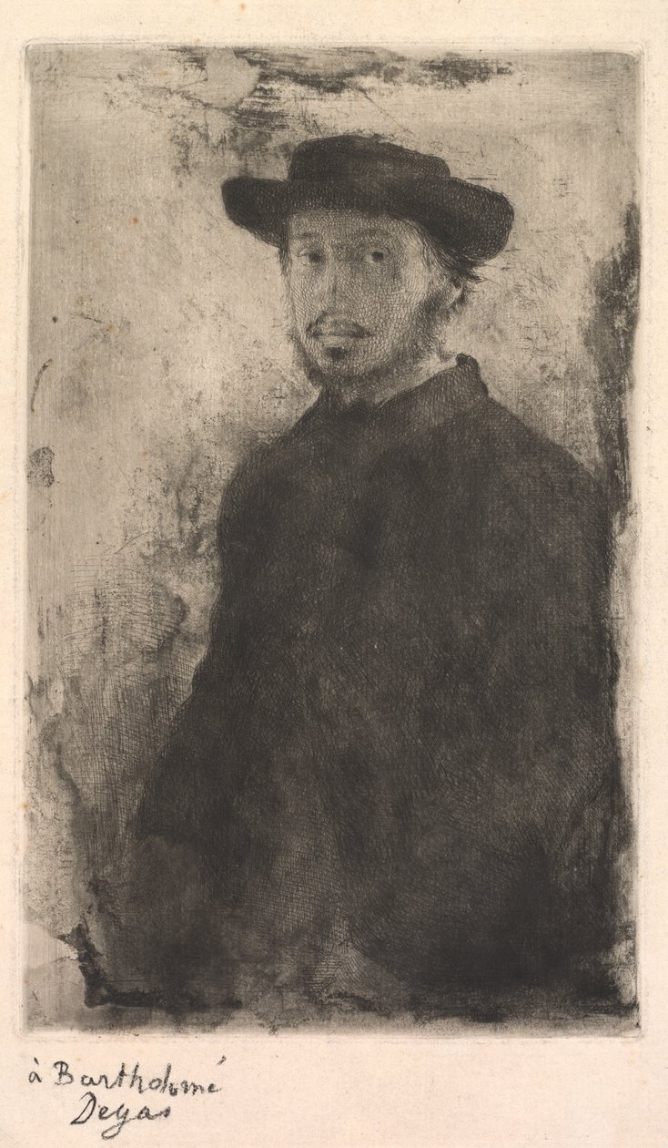 Självporträtt av Edgar Degas