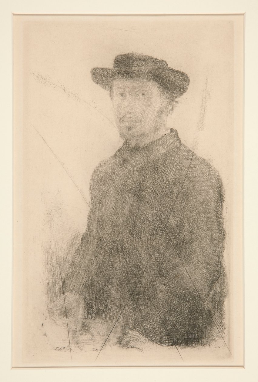 Självporträtt av Edgar Degas