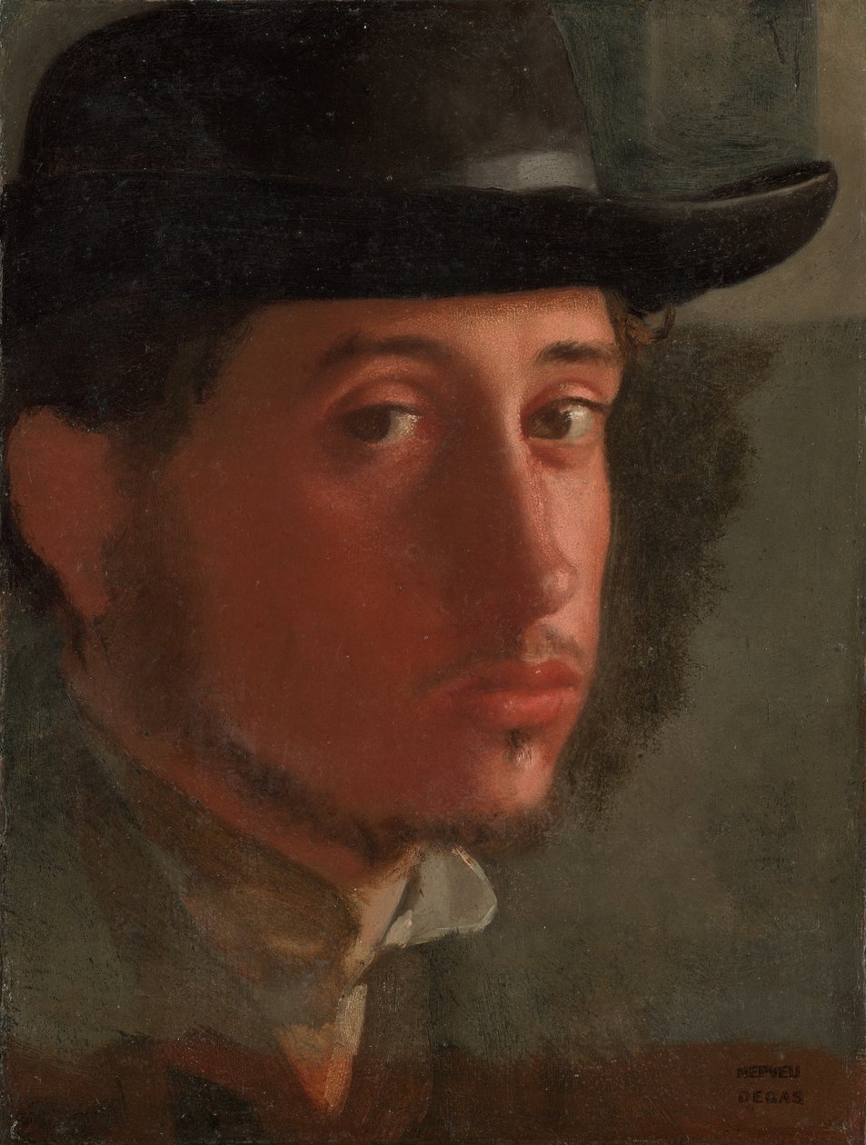 Självporträtt av Edgar Degas