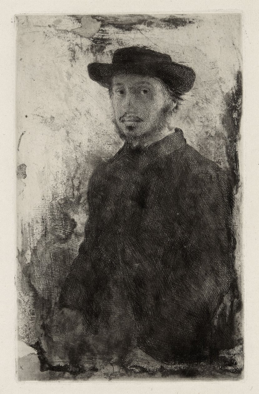 Självporträtt av Edgar Degas