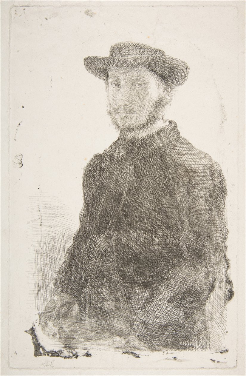 Självporträtt av Edgar Degas
