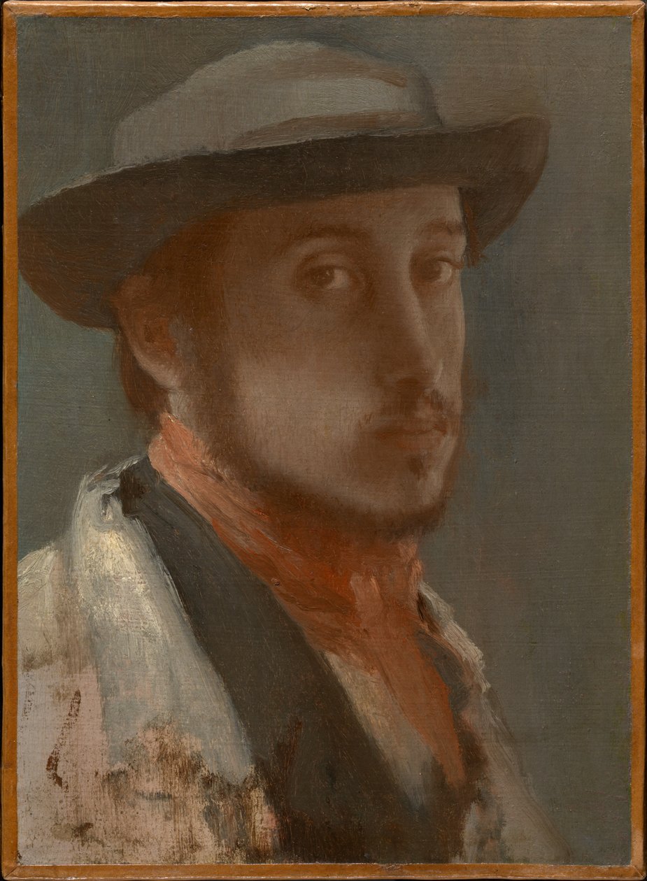 Självporträtt av Edgar Degas