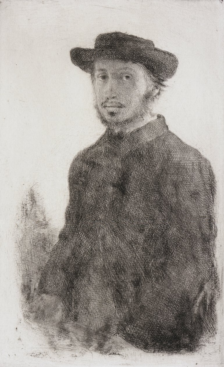 Självporträtt av Edgar Degas
