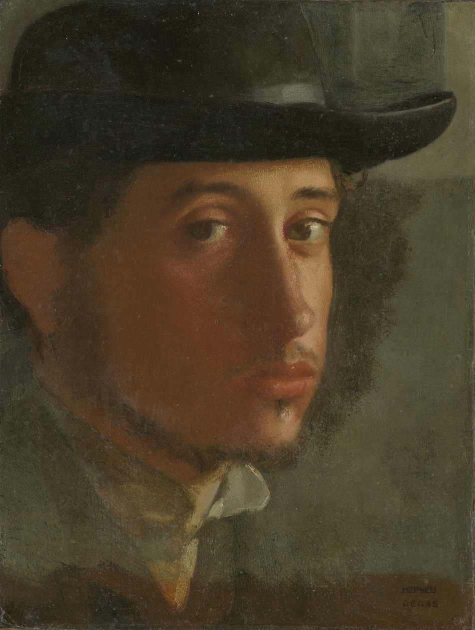 Självporträtt, 1857 av Edgar Degas