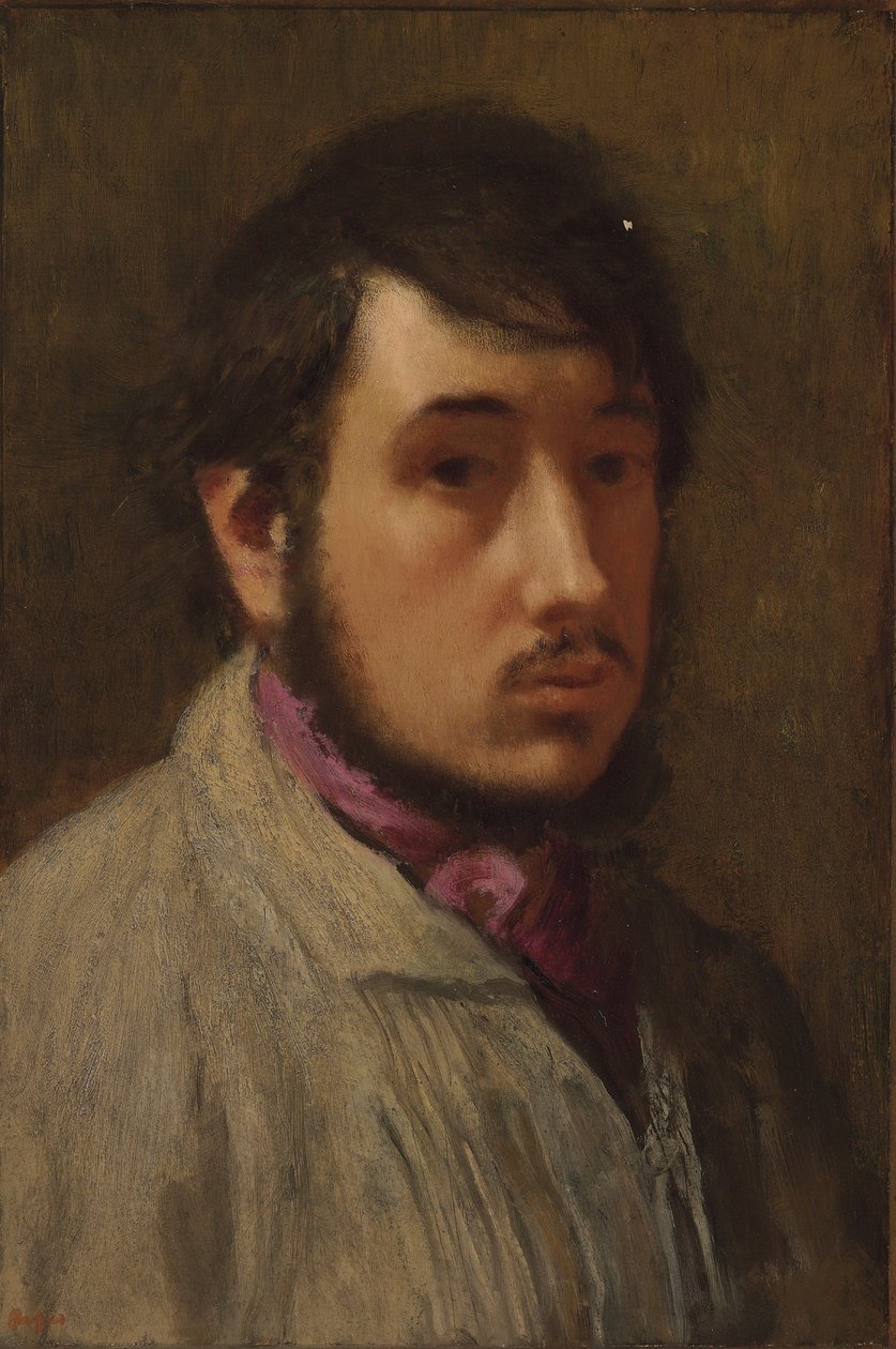 Självporträtt, ca. 1858 av Edgar Degas