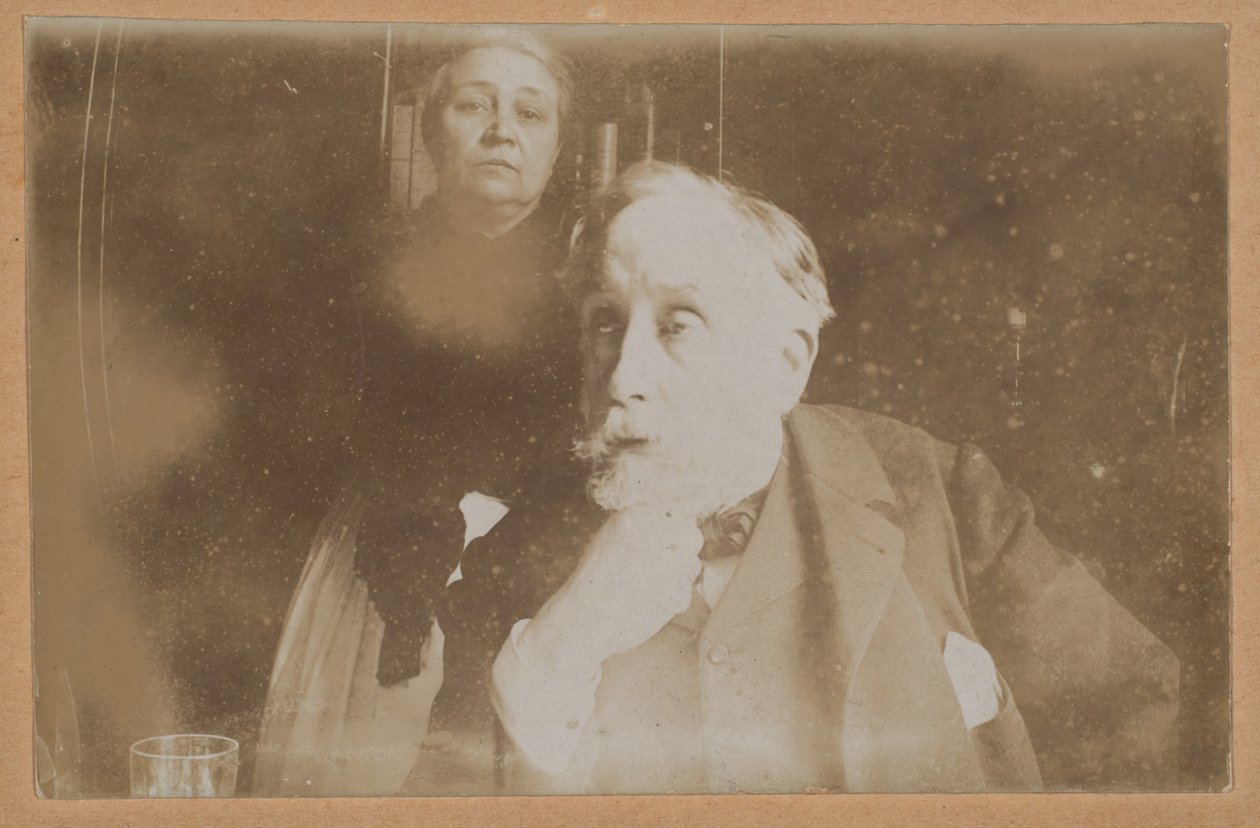 [Självporträtt med Zoé Closier] av Edgar Degas
