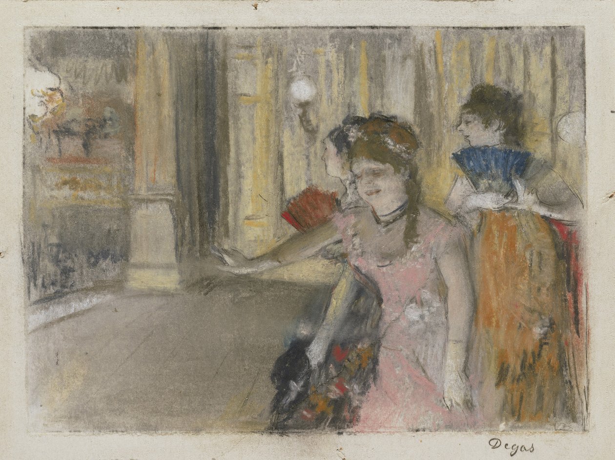 Sångare på scenen, 1877-79 av Edgar Degas
