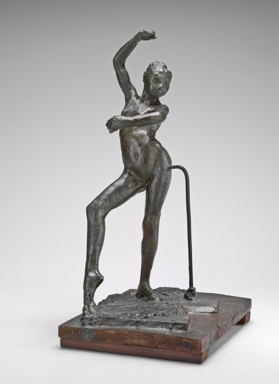 Spansk dans, ca 1880 (pigmenterat bivax, metallarmatur, på träbas) av Edgar Degas