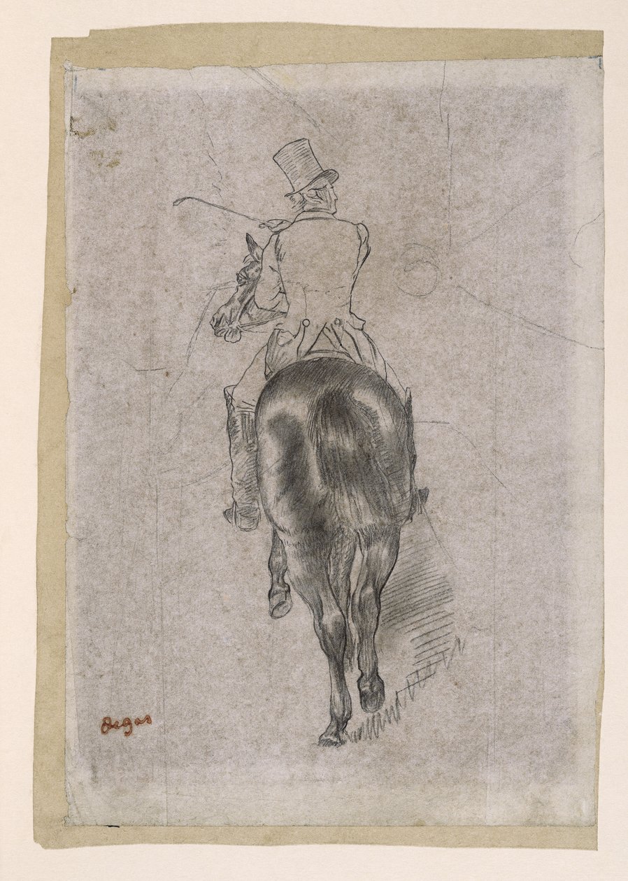 Spår på hästen av Edgar Degas