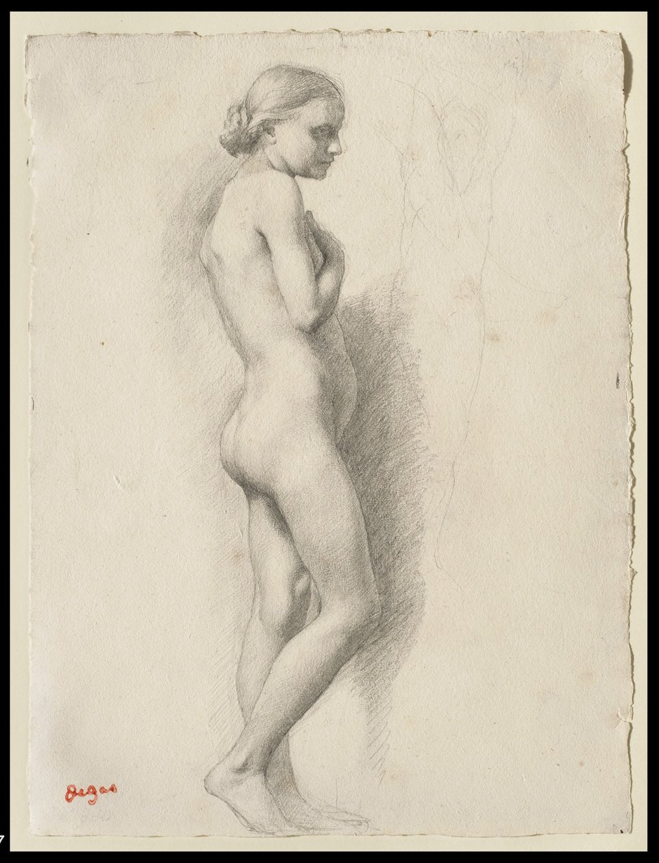 Stående naken, ca 1860-65 av Edgar Degas