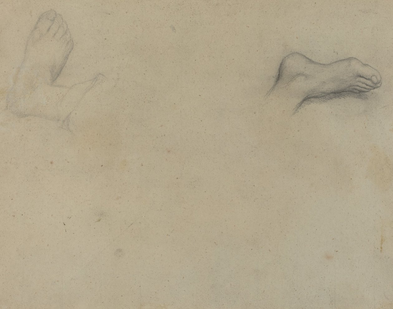 Studier av fötter [verso] av Edgar Degas