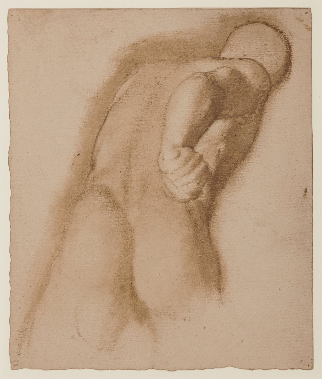 Studera efter Agasias från Efesos, "Gladiator Borghese", c.1855 av Edgar Degas