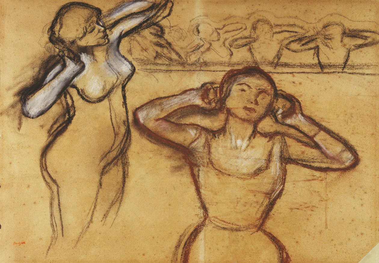 Studie av en dansare; Dansarstudie, av Edgar Degas