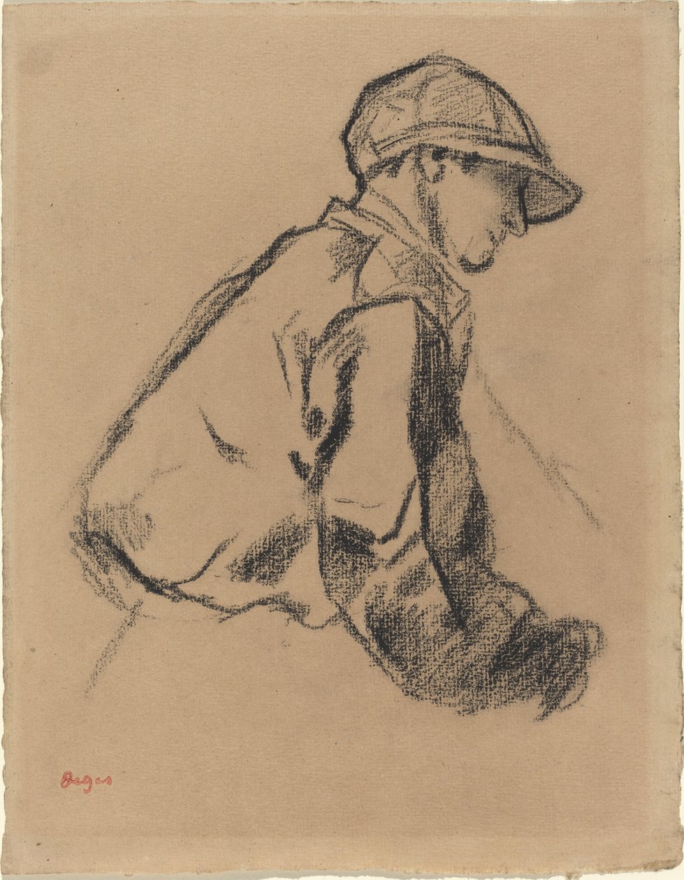 Studie av en jockey av Edgar Degas