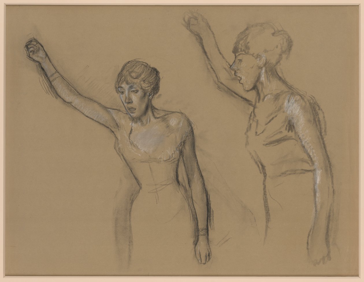 Studie av en sångare av Edgar Degas